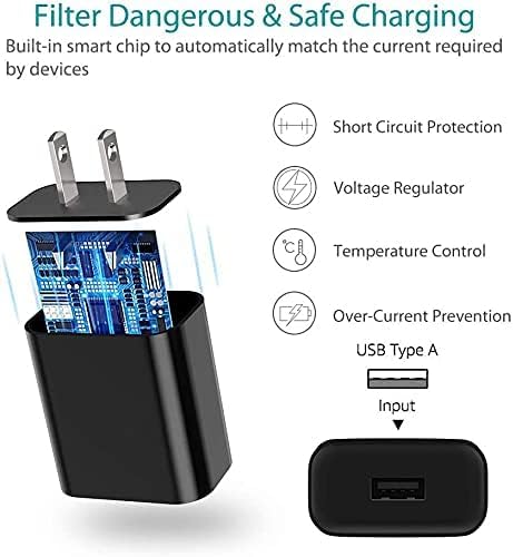 Camping Lantern Charger USB Charging Cable Compatible for EZORKAS Lantern,Eventek,AYL,Coleman,Tough Light,LuminAID,Lepro LE Camping Lantern Charger Cord Wall Adapter