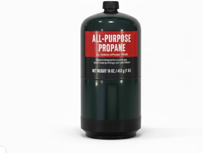 Propane Replacement Fuel Cylinders Camping- 16 Oz (12 Pack) Factory Pre-filled and Ready to Use