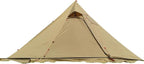 4-6 Person Teepee Hot Tent with Stove Jack Camping Pyramid Teepee Tent for Camping Backpacking Hiking