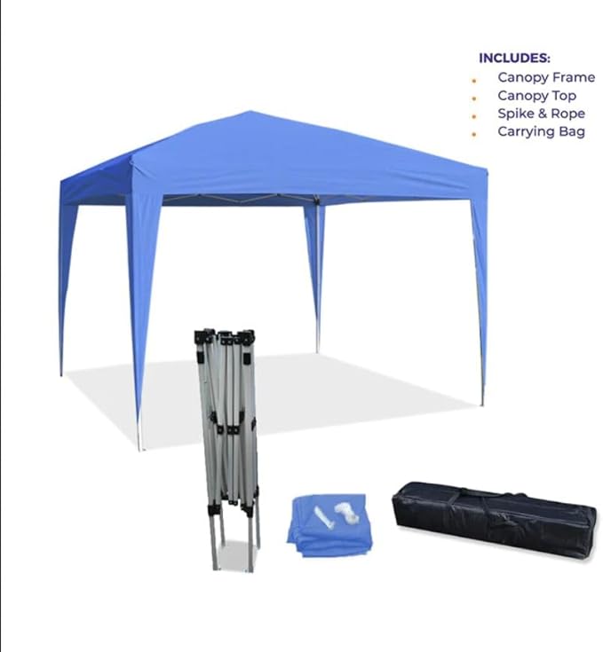 Impact Canopy 10' x 10' Canopy Tent Gazebo with Dressed Legs, White