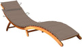 Lounge Chair,Beach Lounge Chairs for Adults,Loungers for Outside,Lawn Chairs Reclining,Comfortable Camping Chair,Patio Sun Lounger with Cushion Solid Acacia Wood