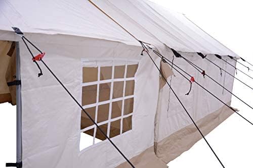 WHITEDUCK Porch for Alpha Wall Tent, Complete with Heavy Duty Aluminum Frame, Angle Kits & Stakes for Hunting, Family Camping & Outdoor Activities (8'x10', Canvas)