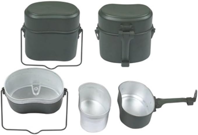 Camping Cookware 3 in 1 Outdoor Camping Lunch Box Tableware Hiking Picnic Survival Pot Bowl Portable Cookware Set Outdoor Picnic