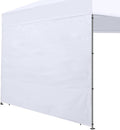 Joramoy Instant SunWall for 10x10 Pop Up Canopy, Canopy Walls 10x10 for Outdoor Instant Canopies,1 Pack Sidewall Only (White)