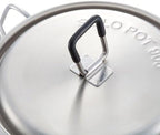 Solo Stove Solo Pot 900 - Lightweight Stainless Steel Backpacking Pot | Boil Water Quickly | Volume Markings and Pour Spout
