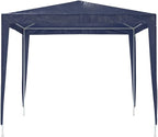 Large Outdoor Party Tent 25x25 ft, Blue Polyethylene with Iron Frame for Shade and Shelter, UV Resistant Water Resistant Materials, Easy Assembly for Events and Gatherings