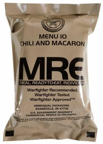 Ammo Can Man MRE (Meals-Ready-To-Eat) Case - Genuine Military Surplus MRE Case | 2026 Inspection Date (A Case Only - Menus 1-12)
