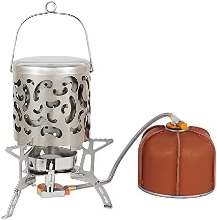 Camping Heater, High Temperature Camping Heating Cover Portable Camping Heater Stove Mini Size for Hiking for Picnic for Outdoor