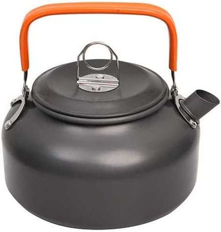 Aluminum Kitchen Set Camping Pot Kit Kettle Travel Mountaineering Picnic BBQ Cutlery Equipment (Color : A, Size