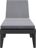 Sun Lounger with Cushion Anthracite 73.2"x23.6"x11.4" PPrecliner Chair Tanning Chair Camping Chairs Outdoor Lounge chairsSuitable for Gardens, courtyards