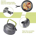 Outdoor Tableware Skillful Manufacture Outdoor Camping Hiking Cookware Cooking Camping Kettle Kits (Color : B) (A)