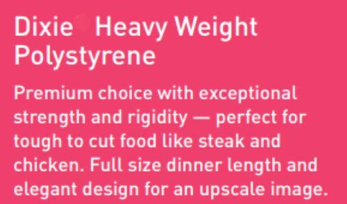 Dixie Individually Wrapped 3-Piece Heavy-Weight Polystyrene Plastic Fork, Knife, and Teaspoon, Cutlery Kit by GP PRO (Georgia-Pacific), White, CH26C7, (Case of 250 Kits)