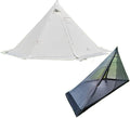 Three-Season Tent, New Pyramid Tent Set Camping Tent with Snow Skirt Hot Tent Hiking Backpacking Tent Outdoor Winter Tent 2 Sizes