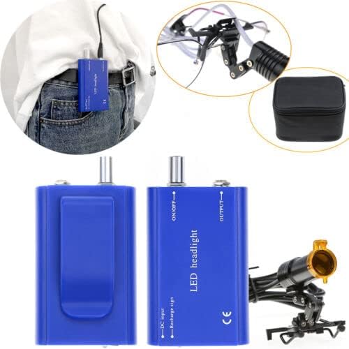 5W Waist Hanging Head Light with Plastic Clip Filter for Magnifier (Blue)