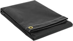 Mytee Products (2 Pack) 8' x 10' Heavy Duty Black 18oz Vinyl Utility Tarp Waterproof, Multipurpose, Cars, Boats, Campers, Pool Cover, Tent