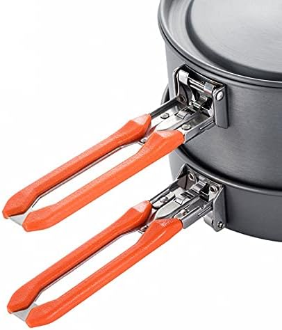 Camping Utensils Dishes Cookware Set Picnic Hiking Heat Exchanger Pot Kettle Outdoor Tourism Tableware