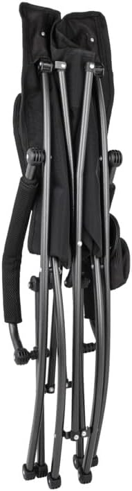 Cascade Mountain Tech Heavy Duty Folding Camp Chair, Black