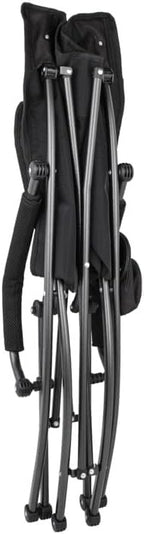 Cascade Mountain Tech Heavy Duty Folding Camp Chair, Black