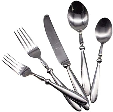 Portable 10-Piece Stainless Steel Flatware Set - Premium Cutlery for Steak & Salad - Durable Western Tableware - Ideal for Camping, Travel, and Home Use