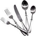 Portable 10-Piece Stainless Steel Flatware Set - Premium Cutlery for Steak & Salad - Durable Western Tableware - Ideal for Camping, Travel, and Home Use