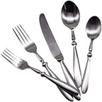 Portable 10-Piece Stainless Steel Flatware Set - Premium Cutlery for Steak & Salad - Durable Western Tableware - Ideal for Camping, Travel, and Home Use