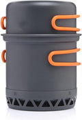 Camping Cookware Outdoor Cooking Set Heat Cooker Travel Tableware Tourist Kitchen Pot Utensil Equipment