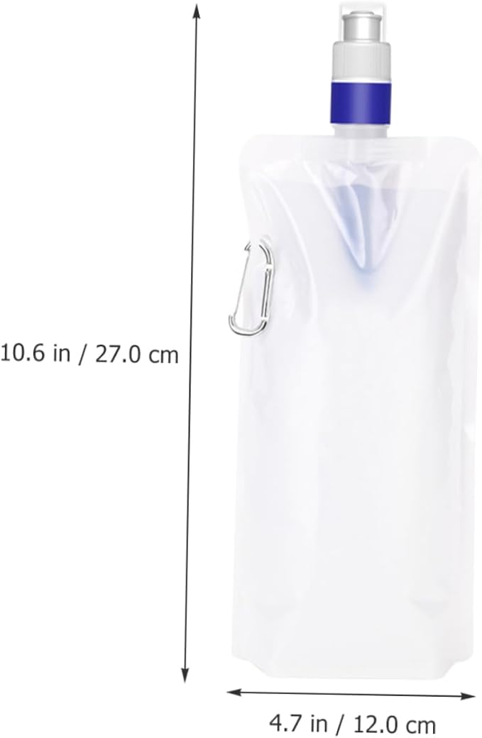 Yardwe 2pcs Collapsible Water Pouch Portable Water Filter Outdoor Camping Bag