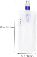 Yardwe 2pcs Collapsible Water Pouch Portable Water Filter Outdoor Camping Bag