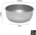 Pure Titanium Bowl Outdoor Camping Portable Single Layer Salad Bowl Household Tableware(500ML)