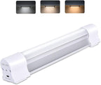 LETOUR Cabinet Light LED Tube Magnetic Light 4000Lumens 5200mAh 3 Colour Stepless Brightness Dimming Camping Lantern USB Rechargeable Portable Lights with 2 Magnets Endurance for 60 Hours