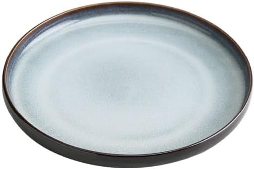 Camping Plates Dinner Plate Western Food Pasta Steak Flat Household Restaurant Tableware Ceramic Dish Decorative Plate(E)