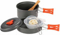 Aluminium Camping Cookware Set Outdoor Camping Tableware Cooking Set Travel Cutlery Utensils Hiking Picnic Set for 1-2 People (Color : A) (B)