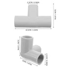 2pcs Shaped Elbow Fittings for Playpen Indoor Safety Accessories for Play Areas Compatible Tubes Versatile Corner Connectors for Flexible Layouts