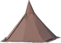 Hot Tents Outdoor Tents Teepee with Stove Hole Waterproof Family Pyramid Tent Camping Backpacking Hiking Mountaineering Heated Shelter