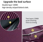 ABORON Heavy-Duty Folding Guest Bed for Adults, 500lb Capacity, Portable Extra Cot with 1217D Double Layer, Ideal for Indoor Guest Stays & Temporary Home Use