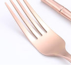Premium 304 Stainless Steel Silverware Set - 5/20/30/40/50/60pcs Cutlery Set with Elegant Black Handles - Knife, Fork, and Spoon - Perfect for Home & Events
