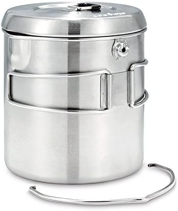 Solo Stove Pot 1800 Stainless Steel Companion Pot Great Cookware for Backpacking Camping Survival Backpacking Kitchen and Cooking Simple Equipment Set & Accessories for Hiking Campfires and Adventure