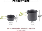 Travel Camping Cookware Kit Cooking Set Ultralight Outdoor Tableware Set Tourism Equipment for Hiking Picnic