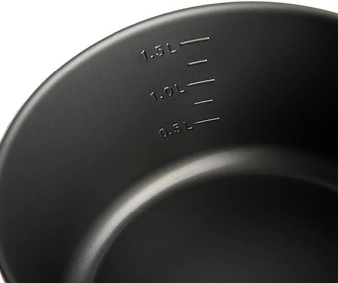 Outdoor Camping Tableware Set Backpacking Picnic 2 Pot 1 Frypan 1 Kettle Alumina Cookware Folding Cooking Set