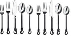 Twist and Shout Stainless Steel Flatware Set Service for Persion Modern Silverware Utensils Set Kitchen Restaurant, Wedding, Party Dinnerware Accessories (2 Set)