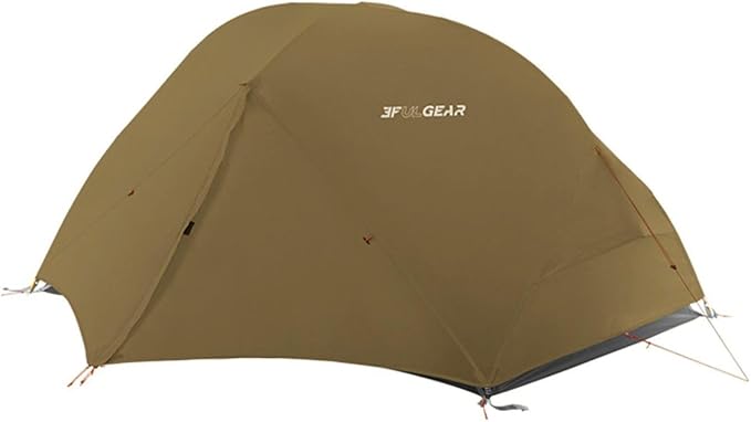 3F UL Gear Waterproof 1/2Person Camping Tent, Windproof Outdoor 3/4Seasons Tent, Portable Camping & Hiking Tent Shelter for Backpacking
