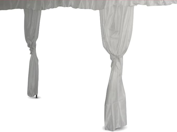 TentandTable Elegant 10.5' Polyester Canopy Tent Leg Drapes for Enhanced Weddings & Formal Events Aesthetics – Water-Resistant Party Tent Leg Drapery, 2-Pack