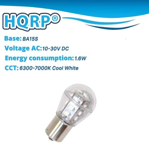 HQRP 2-Pack Headlight LED Bulb compatible with 925-0963 725-0963 1772001 725-0963P 725-0963 Ryobi 13AD678G034 13AN688G034, Yard Machines 13AC762F000 (2008) Lawn Tractor Headlamp