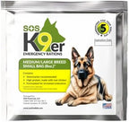SOS Food Lab Emergency Dog Food Ration (8 Oz) - Pet Food Contains High Protein Chicken for Any Size Dog Breed - Ready to Eat Dry or Add Water - 5 Year Shelf Life - Formulated for Increased Endurance
