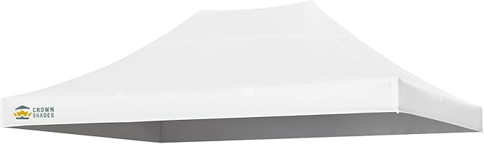 CROWN SHADES 10x15 Canopy Replacement Top - Only Compatible with Crown Shades M150B Series, Canopy Top Cover, White (Top Only)