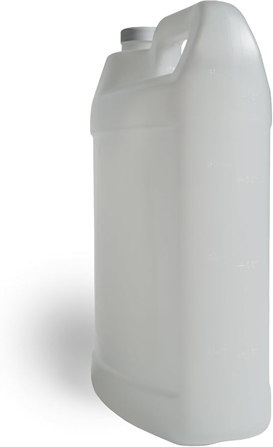 FastRack 1 Gallon Water Jug (Pack of 2) | F-Style Reusable Plastic Jug with lid for Liquids | Heavy-Duty Water Container for Storage, Camping | BPA-Free Gallon Jugs with Lid