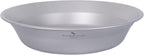 Boundless Voyage Ultralight Titanium Bowl Pan Plate Dish with Carry Bag Outdoor Camping Portable Tableware Cookware (Ti1112T (Shallow Bowl))