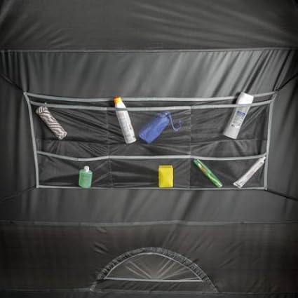 10' x 9' Ozark Trail Six-Person Dark Rest Cabin Family Camping and Adventure Tent, Includes a Gear Loft, Hanging Organizer, and Electrical Port Access and Ground Vent for Improved Air Circulation