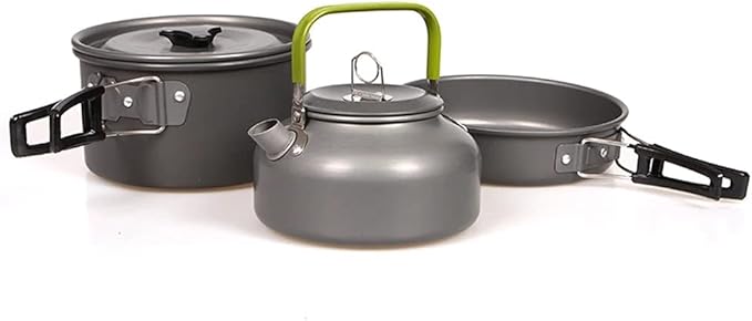 Quality Camping Cookware Outdoor Cookware Set Camping Tableware Cooking Set Travel Tableware Cutlery Utensils Hiking Picnic Set