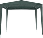 Green Polyethylene and Steel Collapsible Party Tent 8.2x8.2ft, Professional Outdoor Event Shelter with Adjustable Design for Gatherings and Celebrations, Weather Resistant